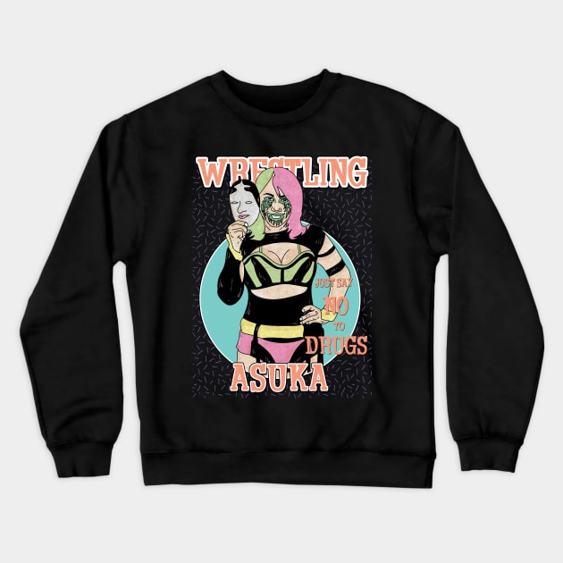 Artwork Aesthetic Asuka Wrestling Crewneck Sweatshirt by Pinjem Seratus